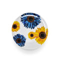 Blue Sunflower Melamine Dinner Plates, Set of 4