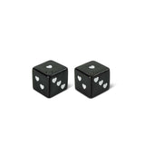 Black Dice Ceramic Salt & Pepper Shakers