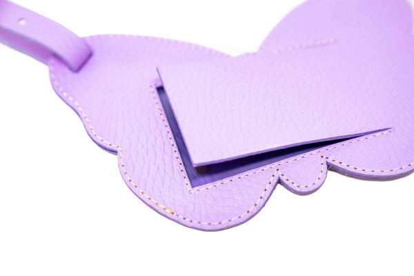 Luggage Tag Purple Butterfly