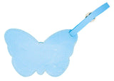 Luggage Tag Light Blue Butterfly
