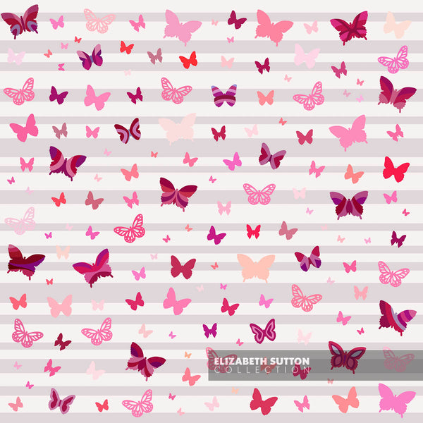 Print Pink Butterflies