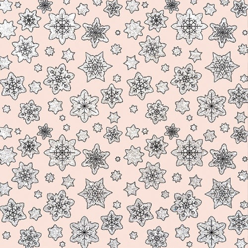 Amanda Lauren Collection Blush Special Snowflake Table Placemats