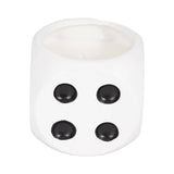 Scented Candle - Tobacco Scented Wax Ceramic Dice, 9 Oz