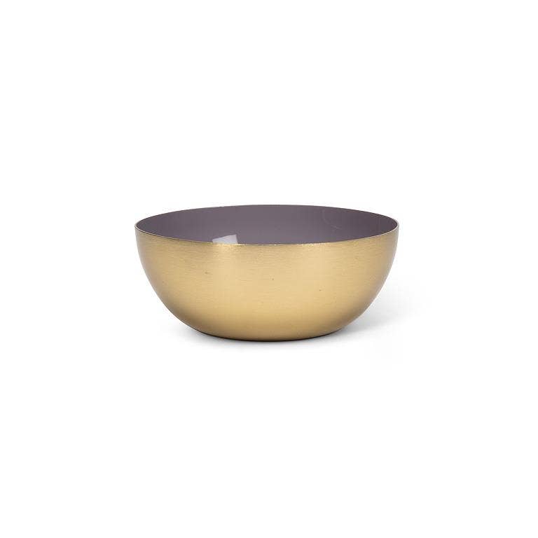 Mini Enamel Bowl-Mauve-4"D