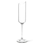 Amber Angle Cut Champagne Flute