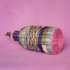 Pink and Navy Woven Oil Pourer