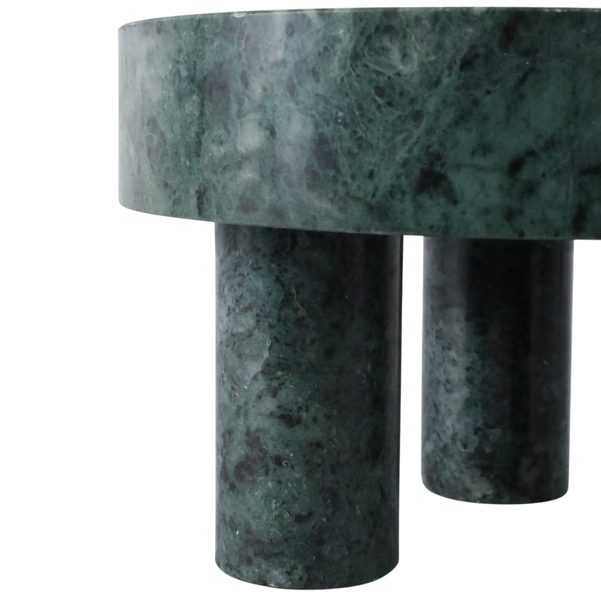Green Marble Tripod Bowl