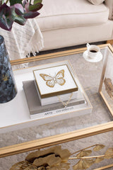 7x7x3" Butterfly Box - White