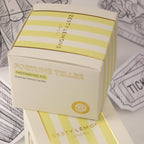Carnival Striped Votive Candle, Fortune Teller Yellow