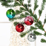 Pink & Red Ombre Mirror Ball Ornament - Clearance