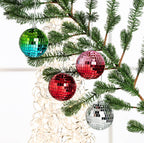Red Mirror Ball Ornament