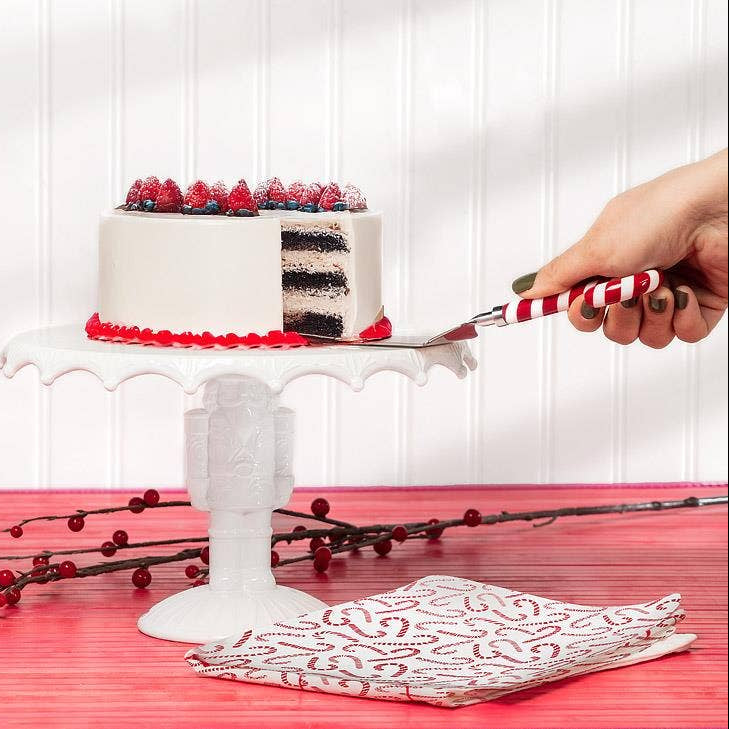Candy Cane Cake Server