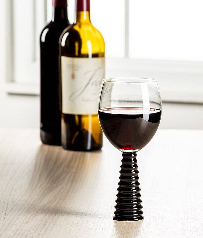 Black Stack Base Wine Goblet