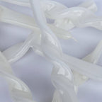 Ice White Twist Taper Candles, Set of 3