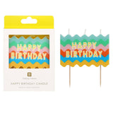 Wavy Large Block Birthday Candle