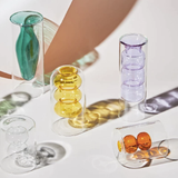 Nordic Hydroponic Colored Glass Vase: Green I