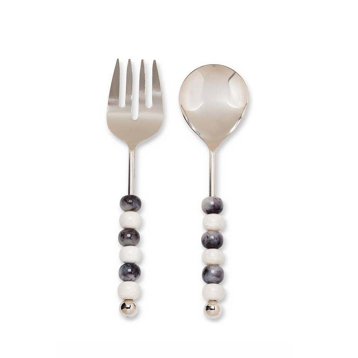 Bead Ball Handle Salad Server-11"L