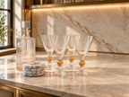 Pink & Orange Two-Tone Wine Glass