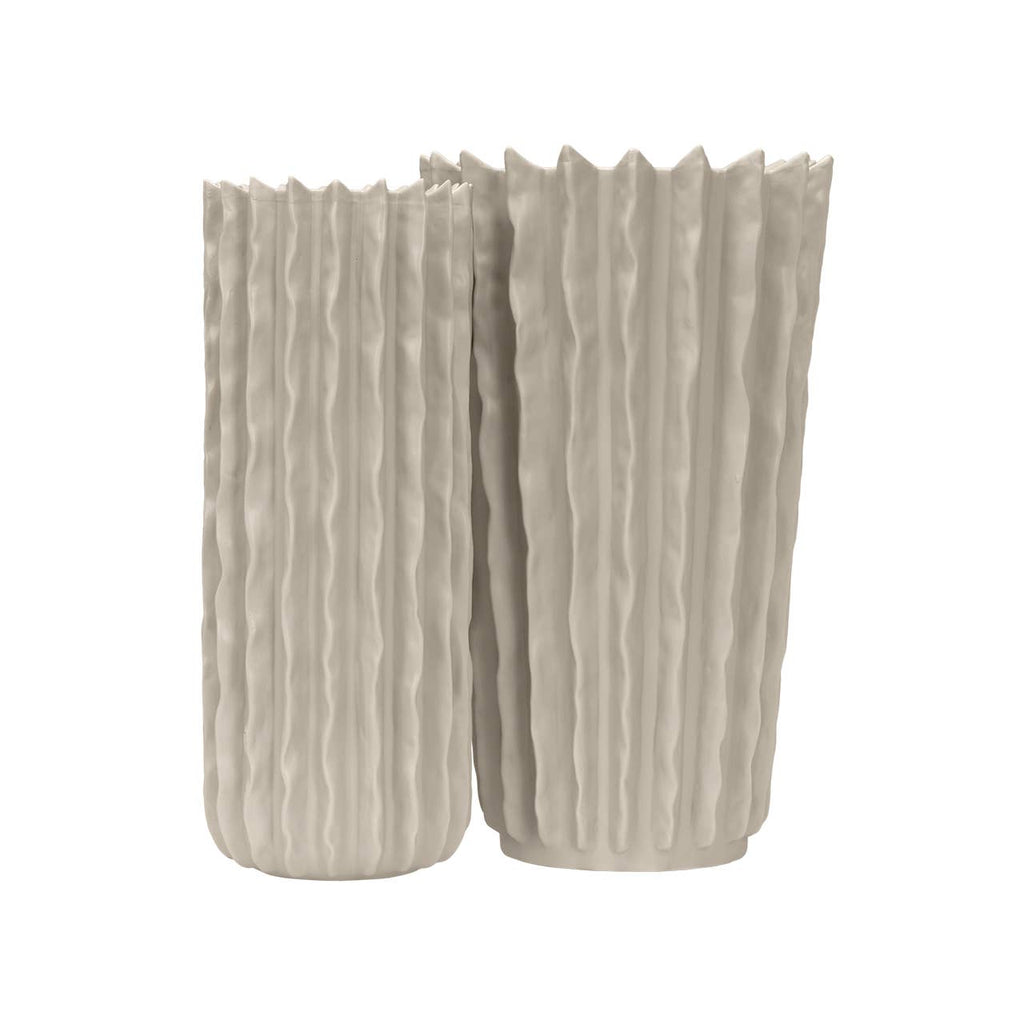 Guillian Beige Wide Vase