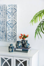 Blue and White Jar and Vase, Set of 4