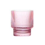 Ribbed Old Fashion Glass 340ml, Set of 4: Clear