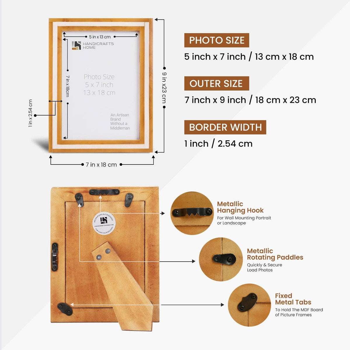 Amber and Black Resin Inlay Frame, 8x10