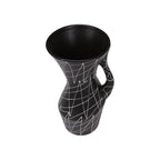 Cazden Black and White Tall Vase