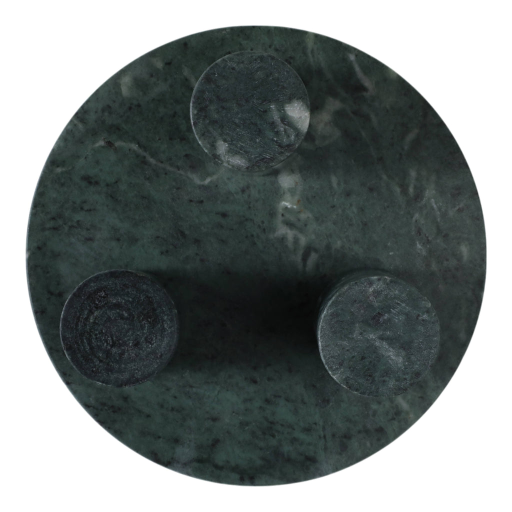 Green Marble Tripod Bowl