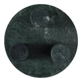 Decorative Bowl - Green Marble Modern Tripod Legs, 6 in.