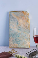 Dazzle Irregular Onyx Cheese Board: Rose Quartz