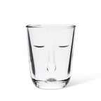 Resting Face Glass Goblets, Set of 2