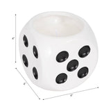 Scented Candle - Tobacco Scented Wax Ceramic Dice, 9 Oz