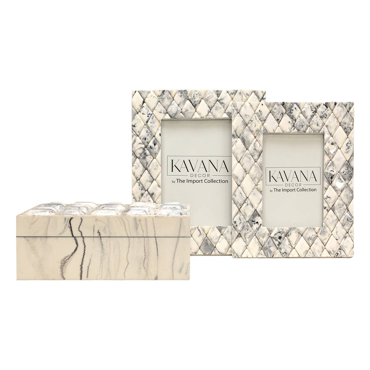 Larana Marbled Ivory Box