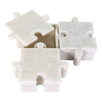 Bianco White Marble Puzzle Boxes, Set of 3