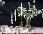 Ice White Twist Taper Candles, Set of 3