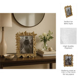 Photo Frame - Gold Polyresin Butterfly in Bloom  5x7 in.