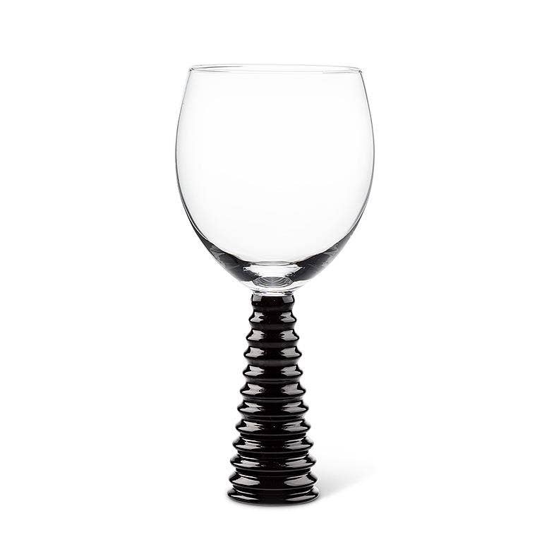 Black Stack Base Wine Goblet