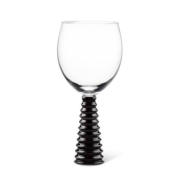 Black Stack Base Wine Goblet