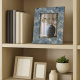Photo Frame - Blue/Ivory Resin Woven, 5x7 in.