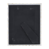 Photo Frame - White Marble Wood Jagged Edges, 5x7 in.