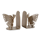 Gold Butterfly Bookends, Set of 2