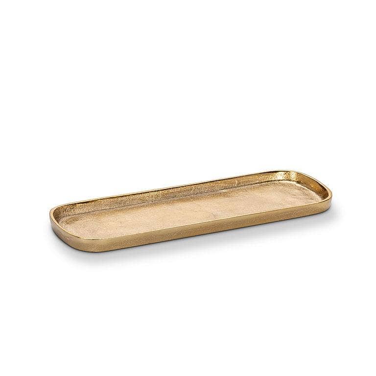Gold Oval Tray, Medium