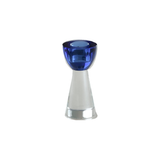Colored Crystal Candlesticks, Blue, Large