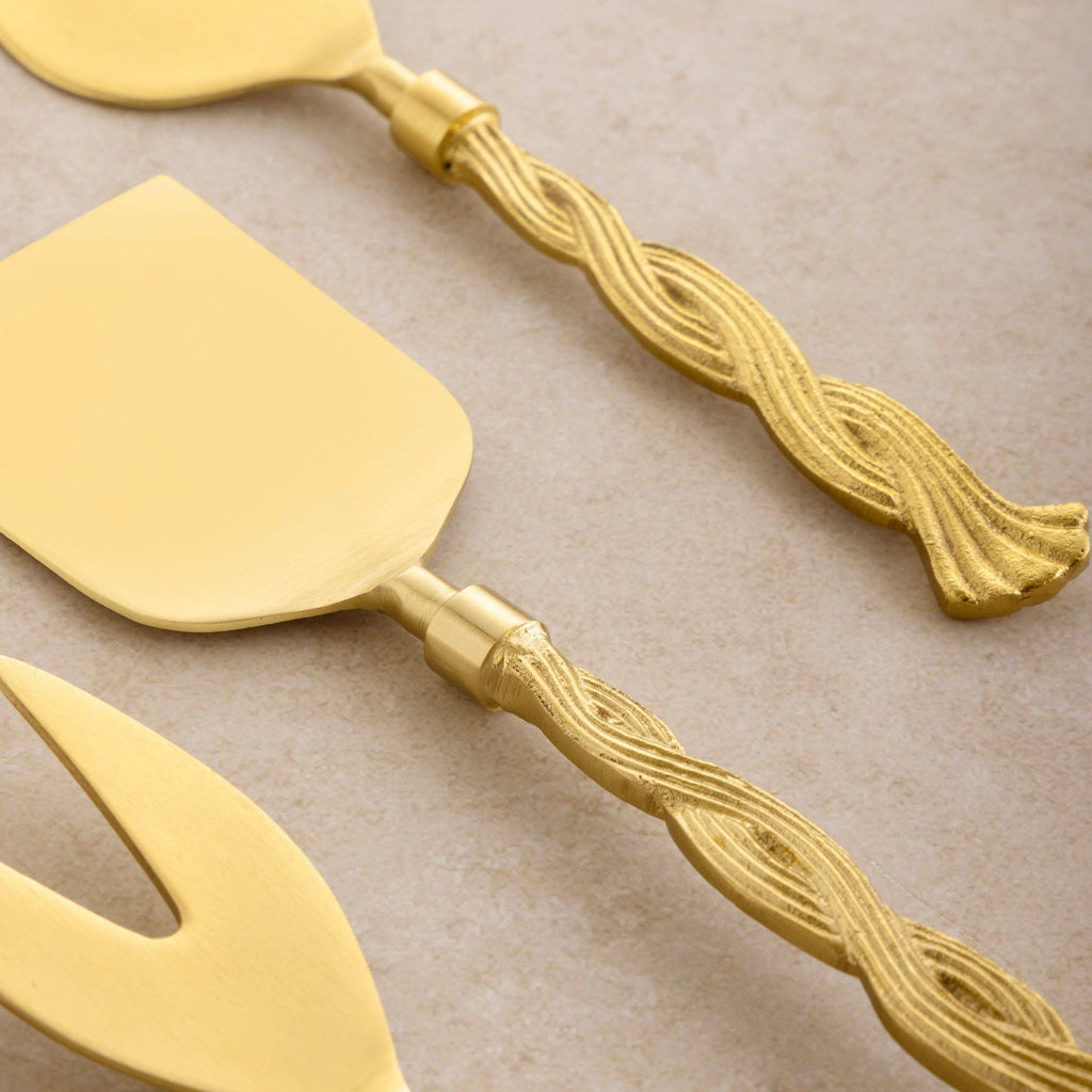 Santiago Rope Handle Cheese Knives, Set