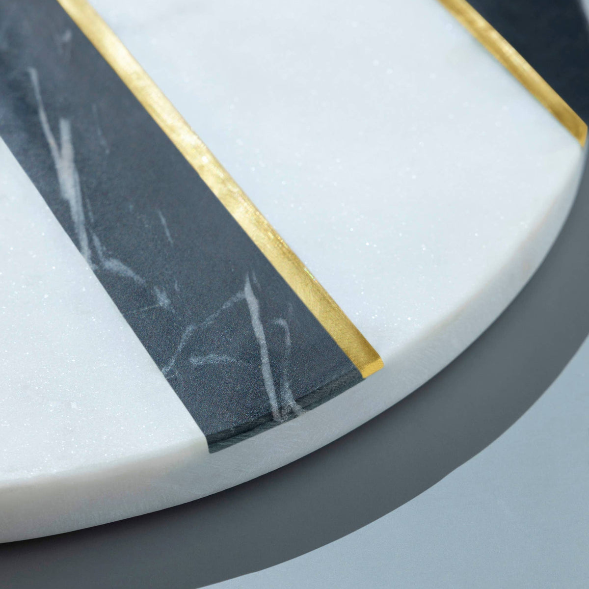Campania Marble Inlay Paddle Cheese Board