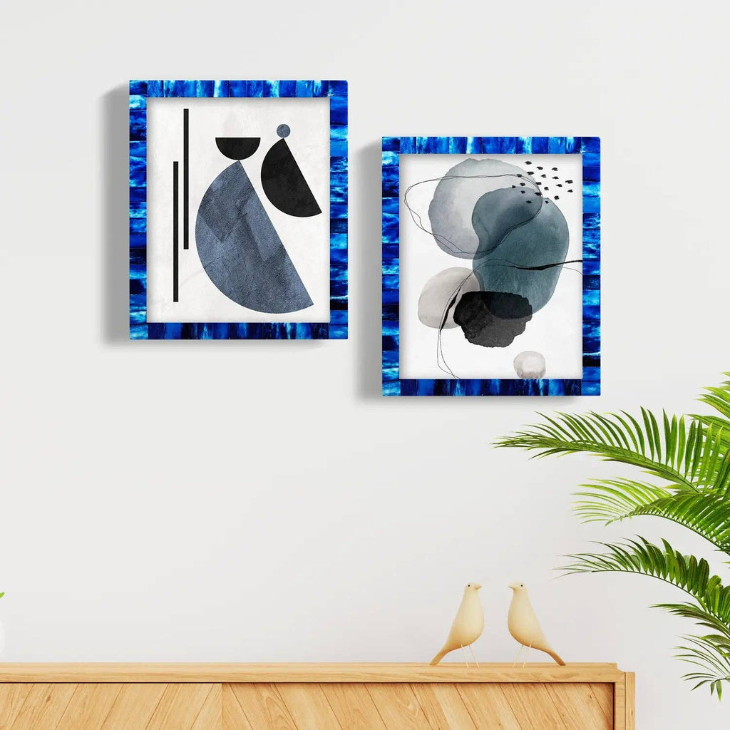 Blue Artisan Frame, 8x10, Set of 2