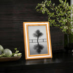 Amber and Black Resin Inlay Frame, 8x10