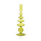 Pear Green Colored Glass Taper Holder