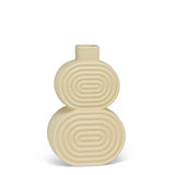 Ridged Double Oval Vase-10.5"H - Clearance