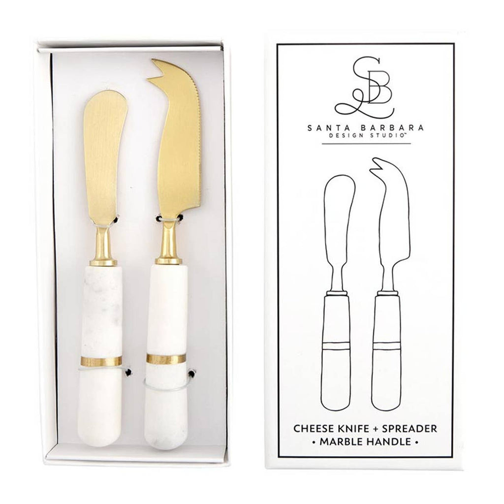 Marble Cheese Knives, Set of 2
